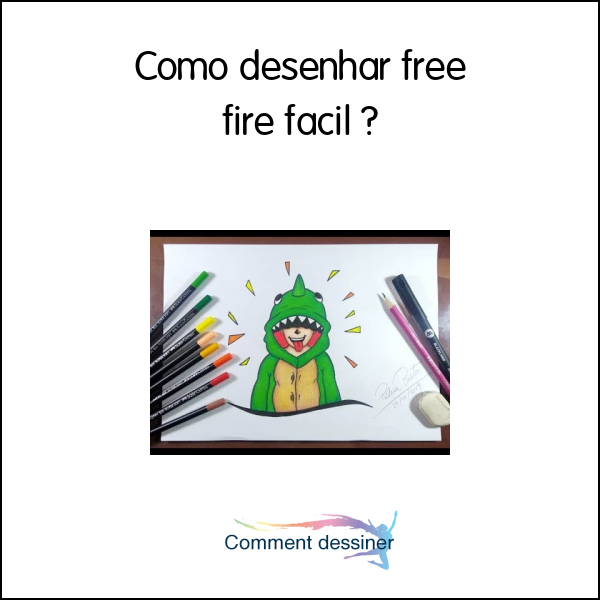 Como desenhar free fire facil